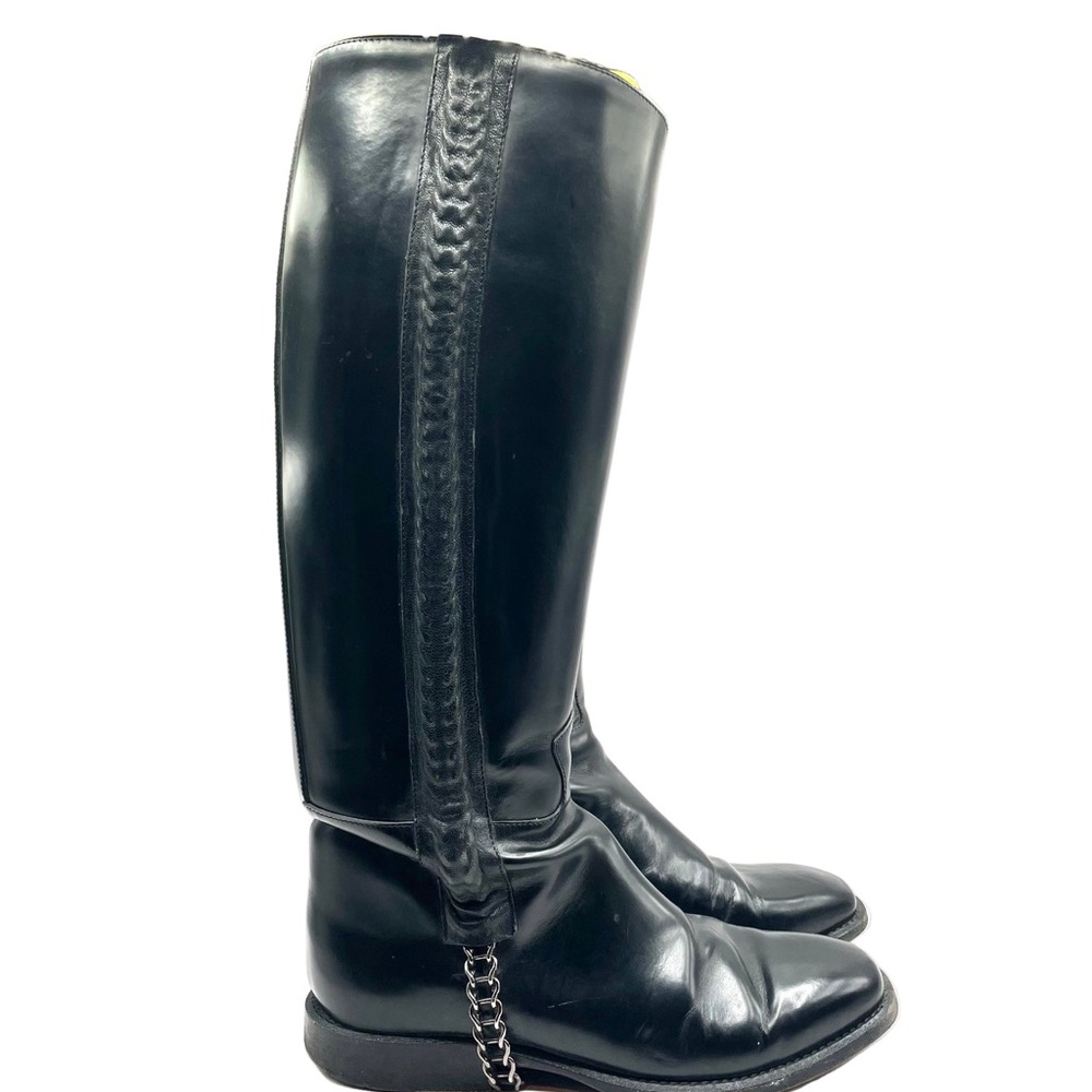 GIVENCHY - Chain Link Knee High Boots